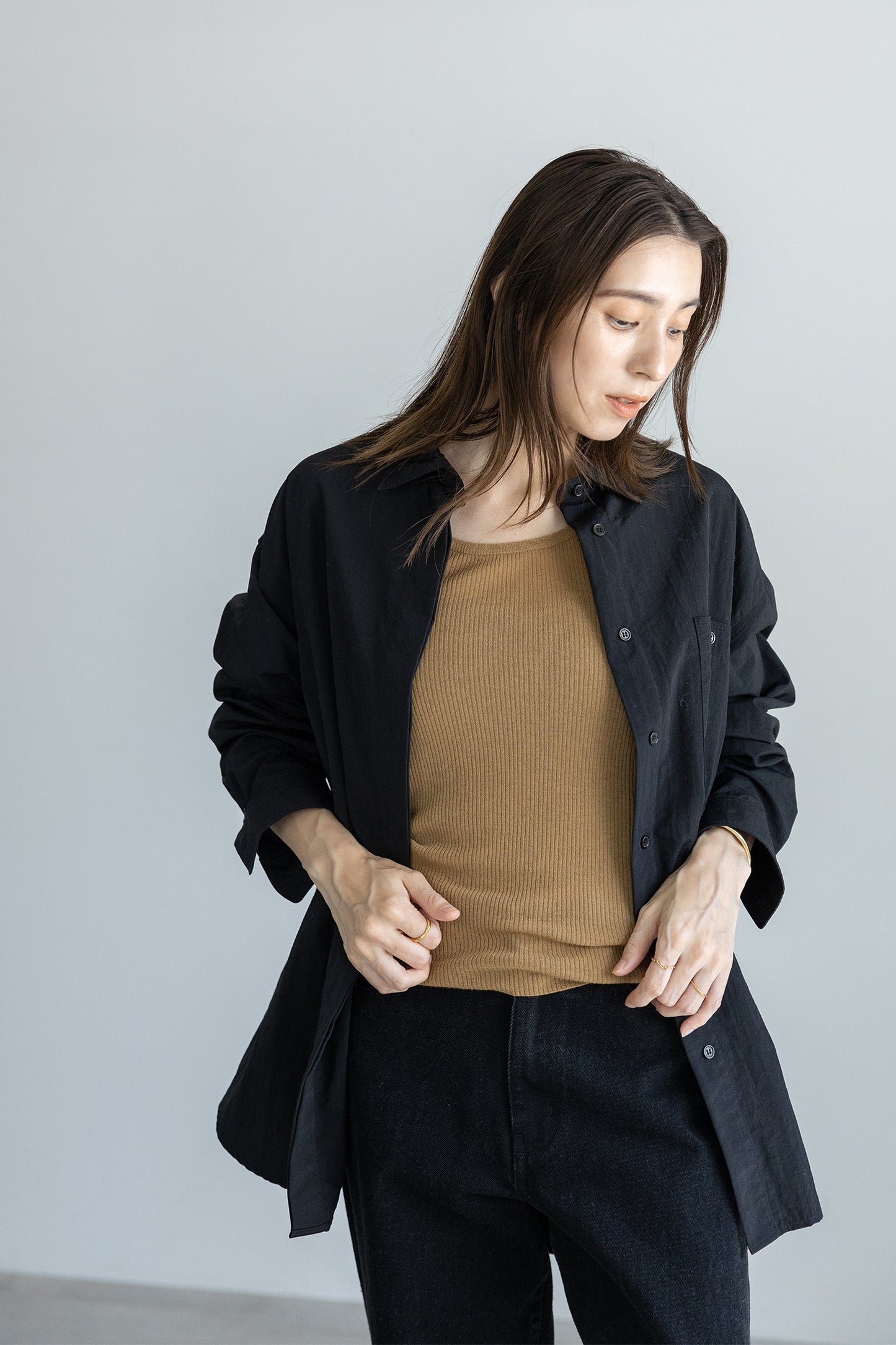 25AW Original light wool rib tank /CT25301