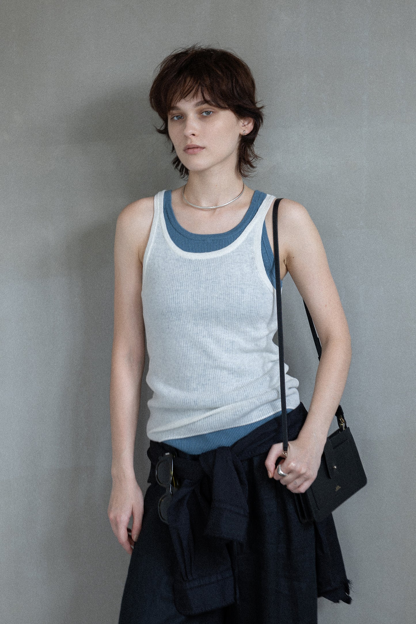 25AW Original light wool rib tank /CT25301