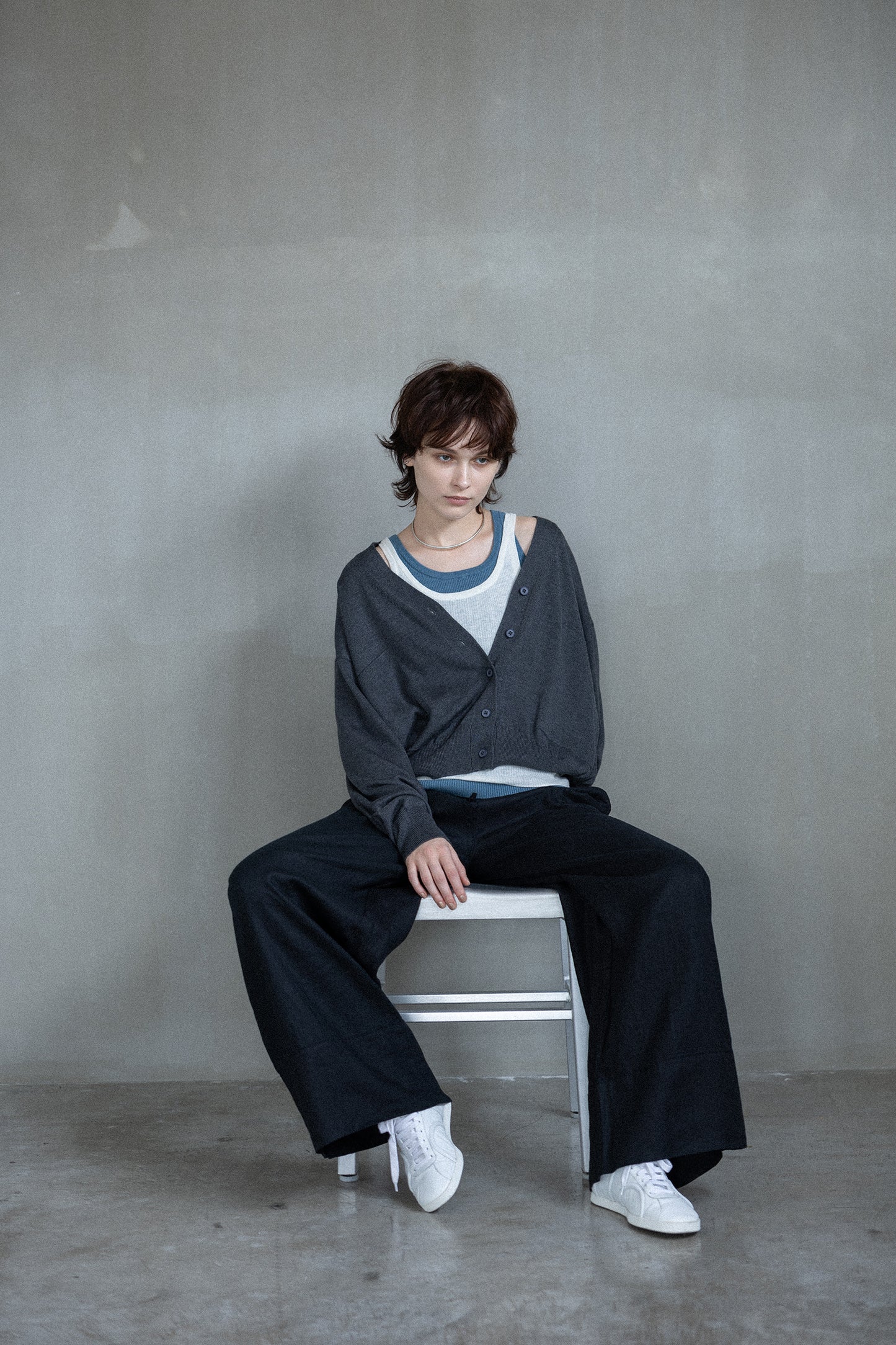 25AW Original light wool rib tank /CT25301