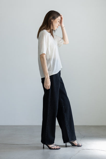 25AW Light cashmere half sleeve pullover /CT25302