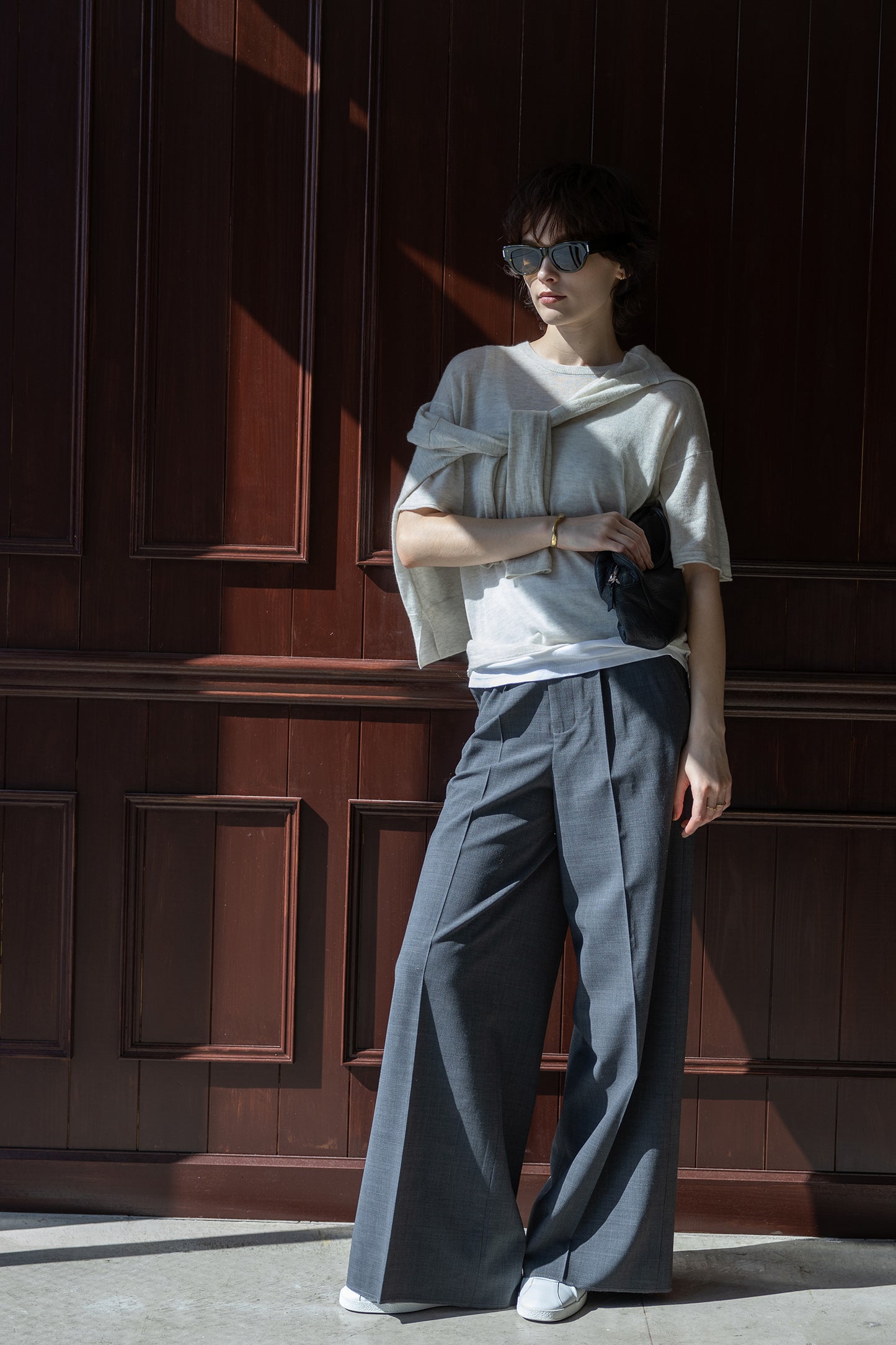 25AW Light cashmere half sleeve pullover /CT25302