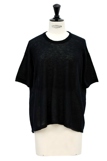 HOLIDAY20/ 25AW Pull en cachemire léger à manches courtes /CT25302