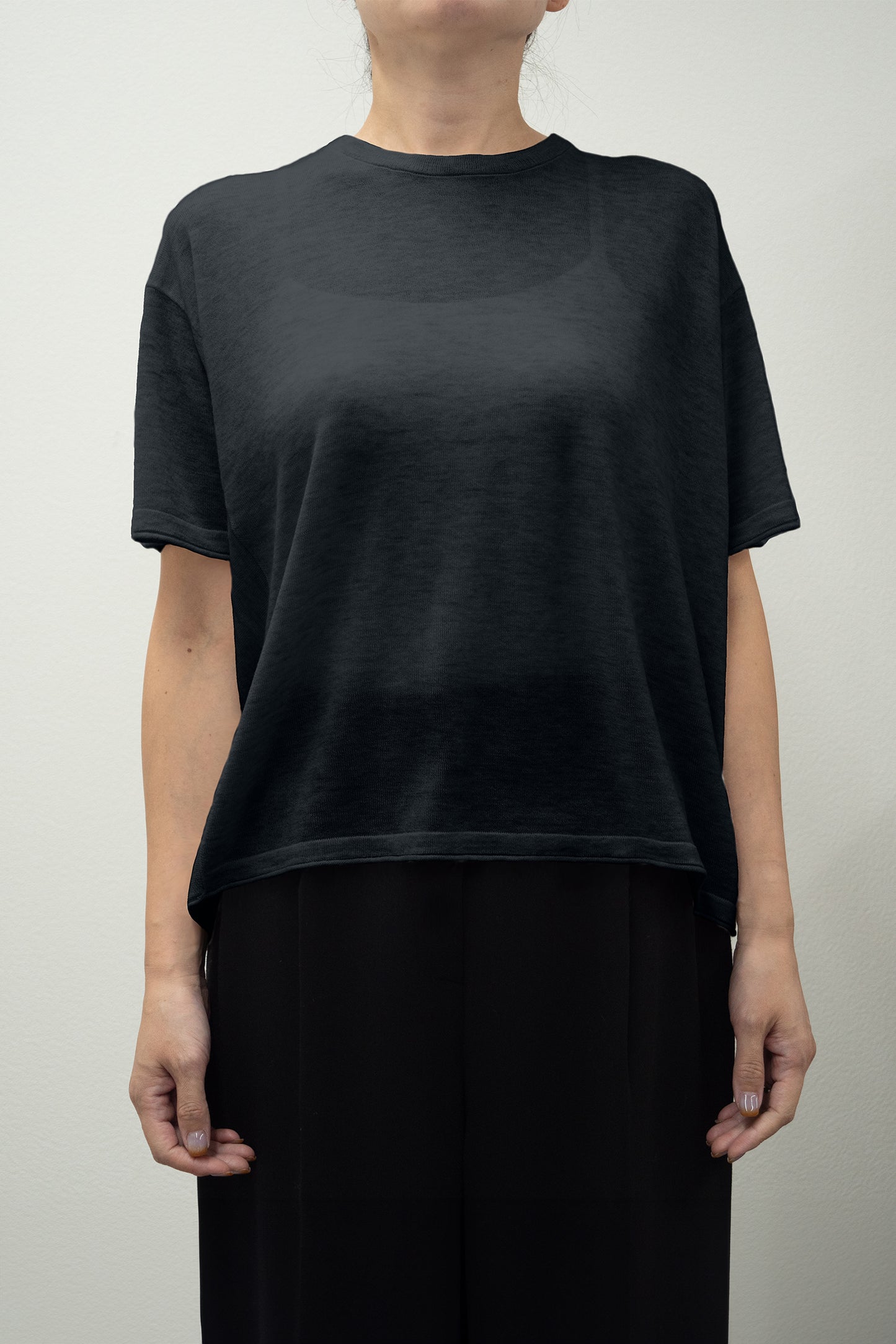 25AW Light cashmere half sleeve pullover /CT25302