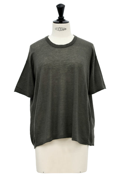 HOLIDAY20/ 25AW Pull en cachemire léger à manches courtes /CT25302