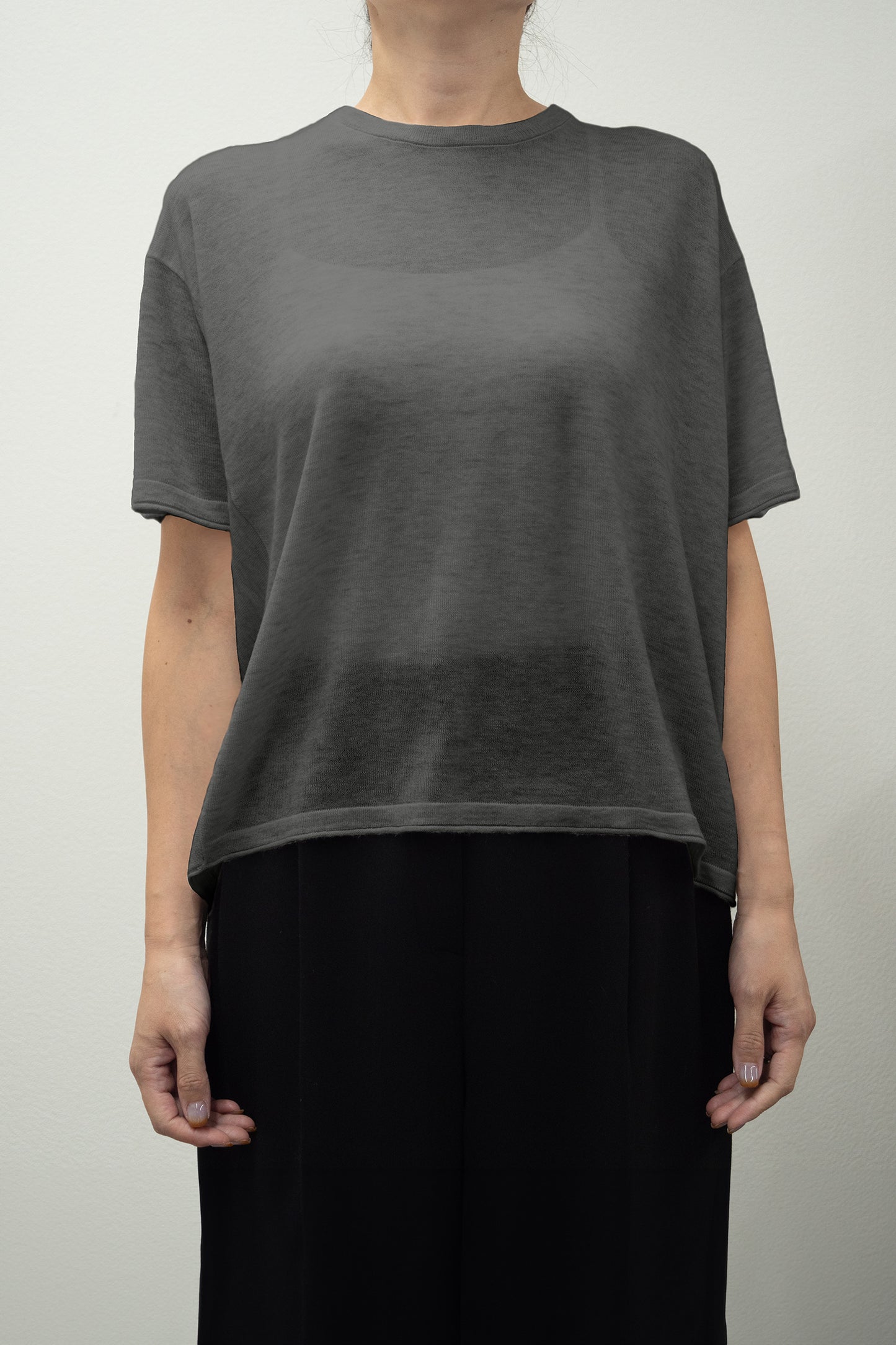 25AW Light cashmere half sleeve pullover /CT25302