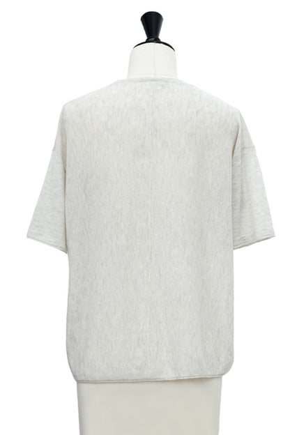25AW Light cashmere half sleeve pullover /CT25302