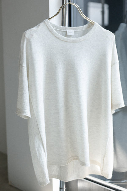 25AW Light cashmere half sleeve pullover /CT25302