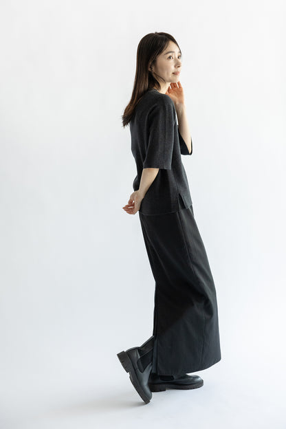 25AW Cotton cashmere half sleeve pullover /CT25303