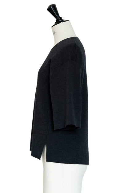 25AW Cotton cashmere half sleeve pullover /CT25303