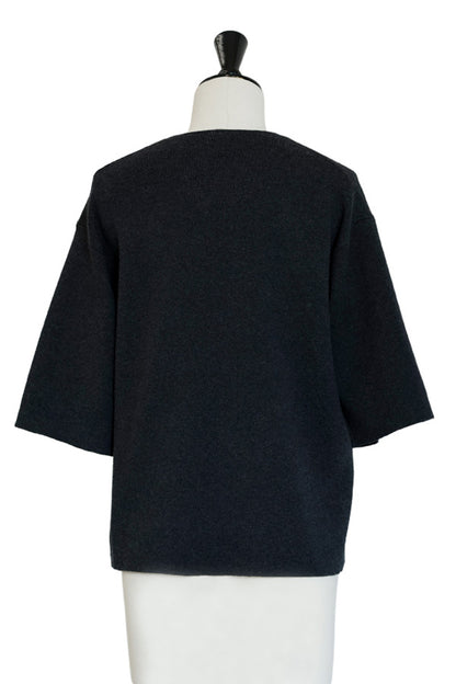 25AW Cotton cashmere half sleeve pullover /CT25303