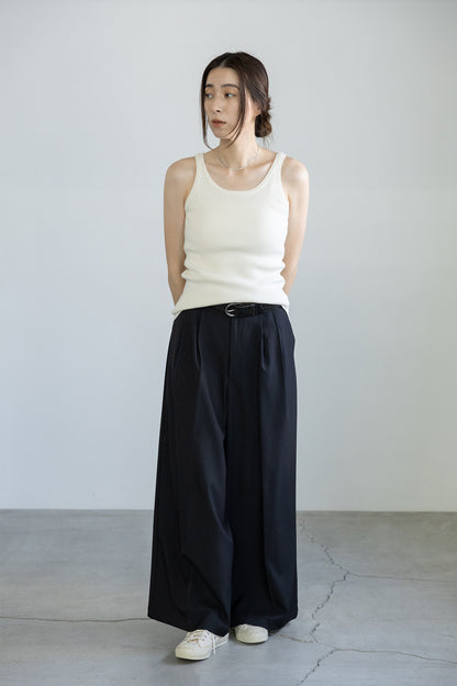 25AW Silk cashmere rib tank /CT25306