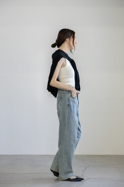 25AW Silk cashmere rib tank /CT25306