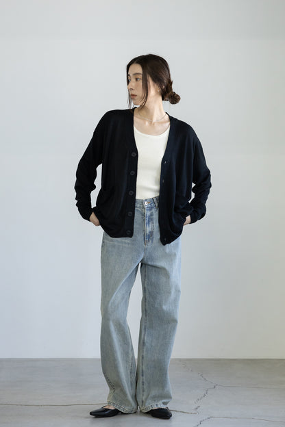 25AW Silk cashmere rib tank /CT25306