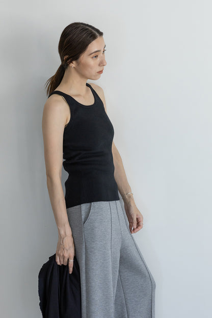 25AW Silk cashmere rib tank /CT25306