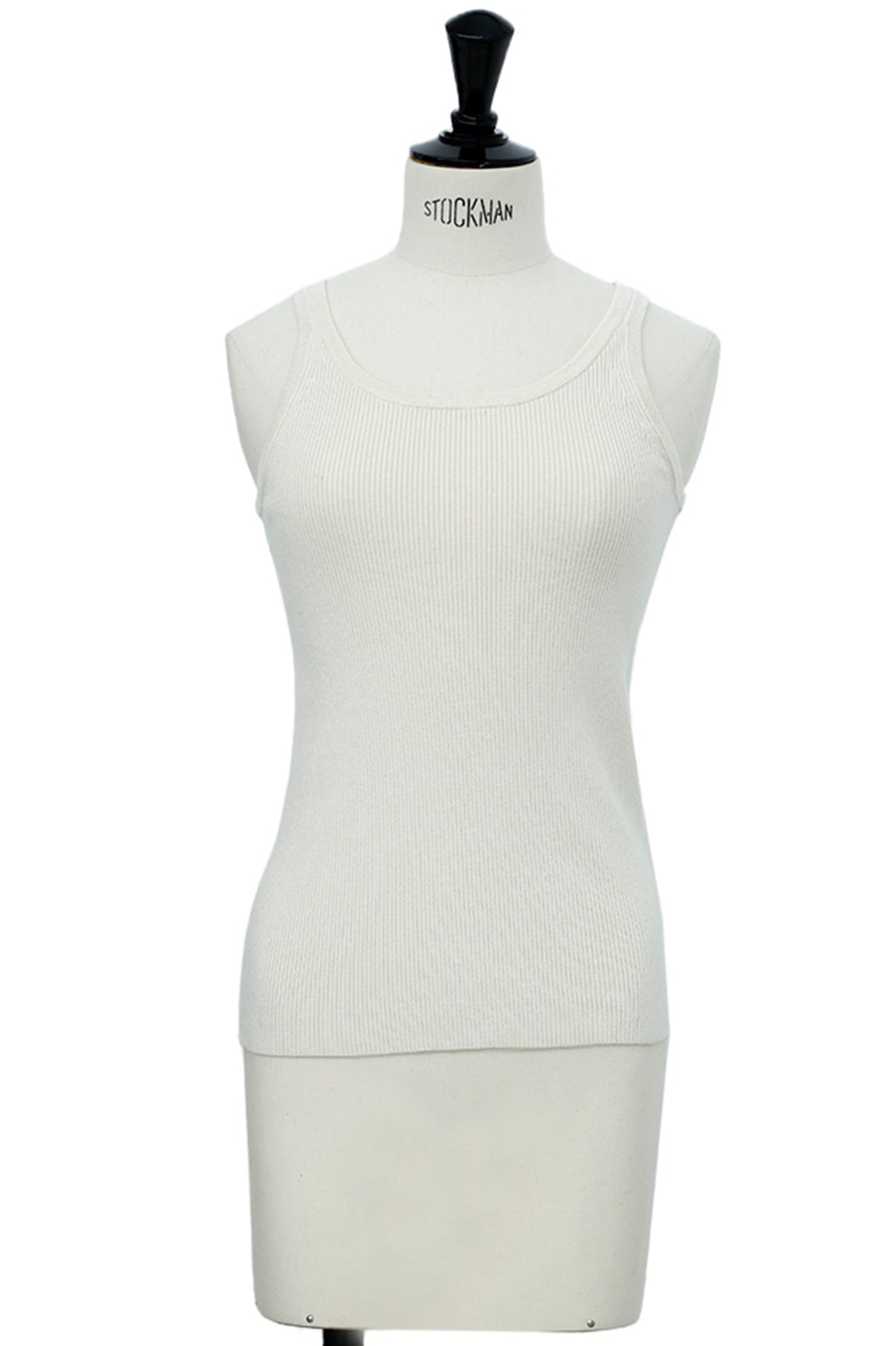 25AW Silk cashmere rib tank /CT25306