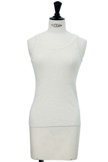 25AW Silk cashmere rib tank /CT25306