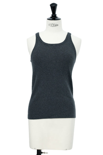 25AW Silk cashmere rib tank /CT25306