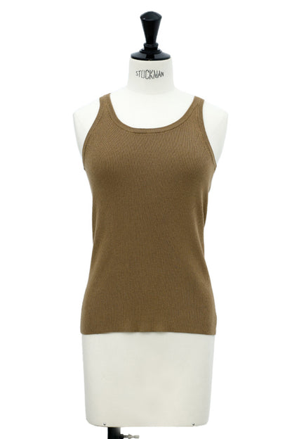 25AW Silk cashmere rib tank /CT25306