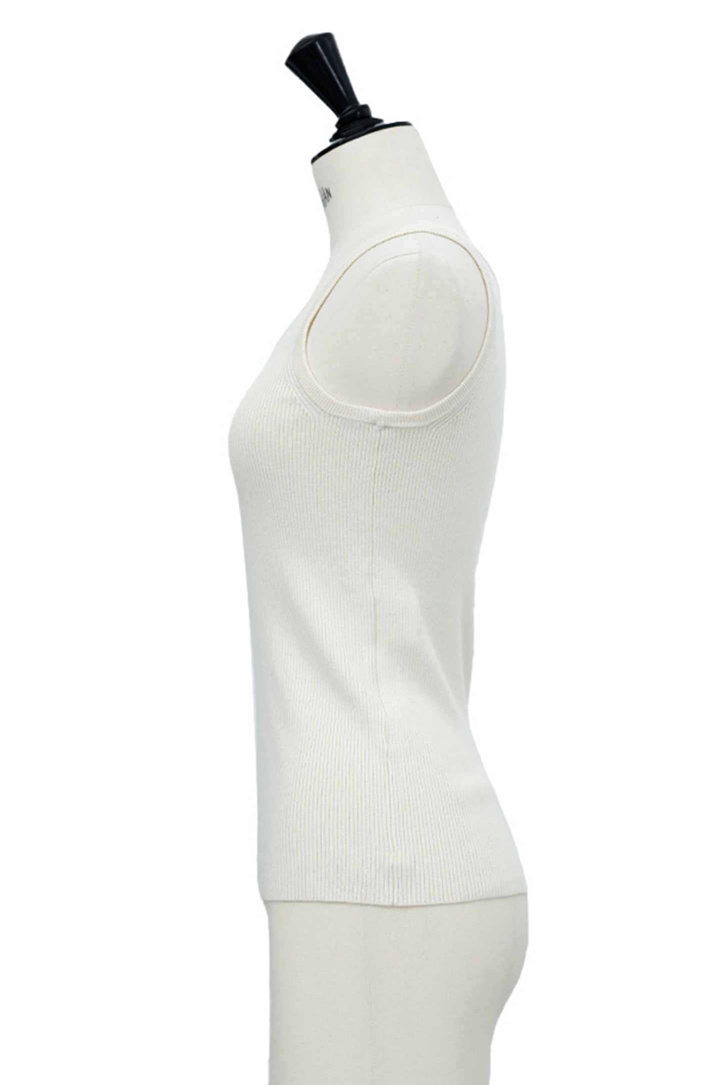 25AW Silk cashmere rib tank /CT25306