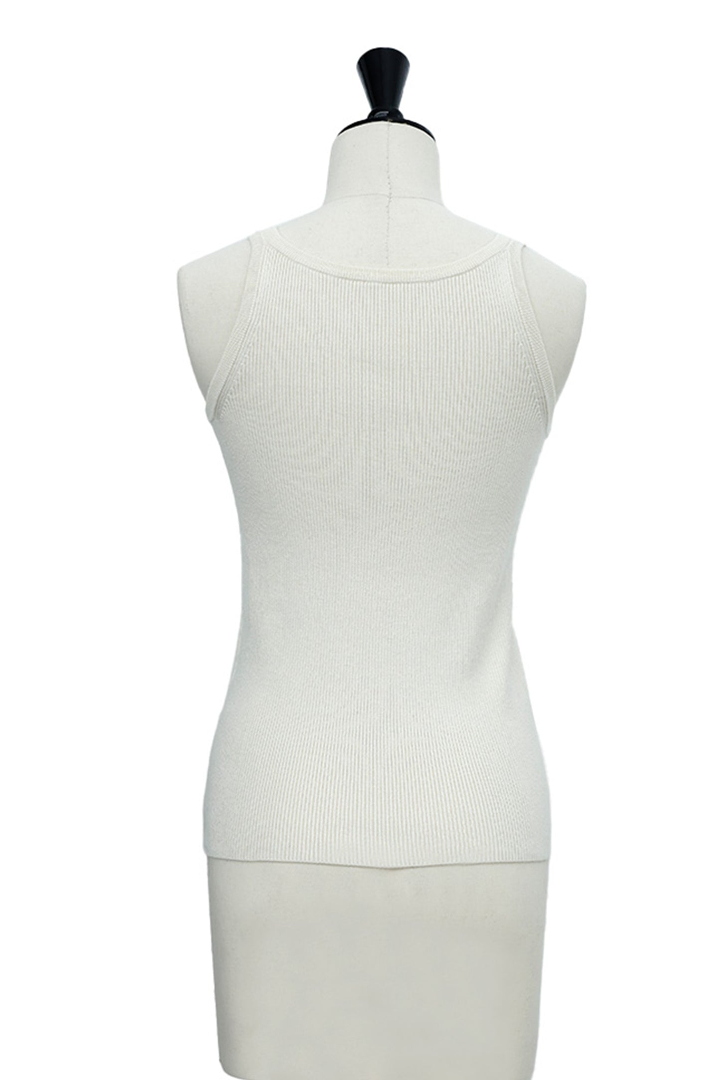 25AW Silk cashmere rib tank /CT25306