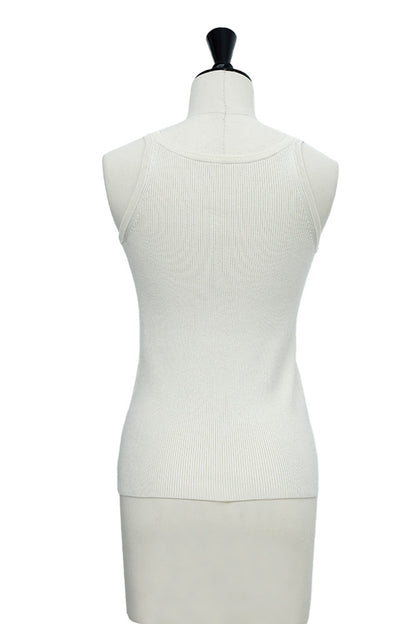 25AW Silk cashmere rib tank /CT25306
