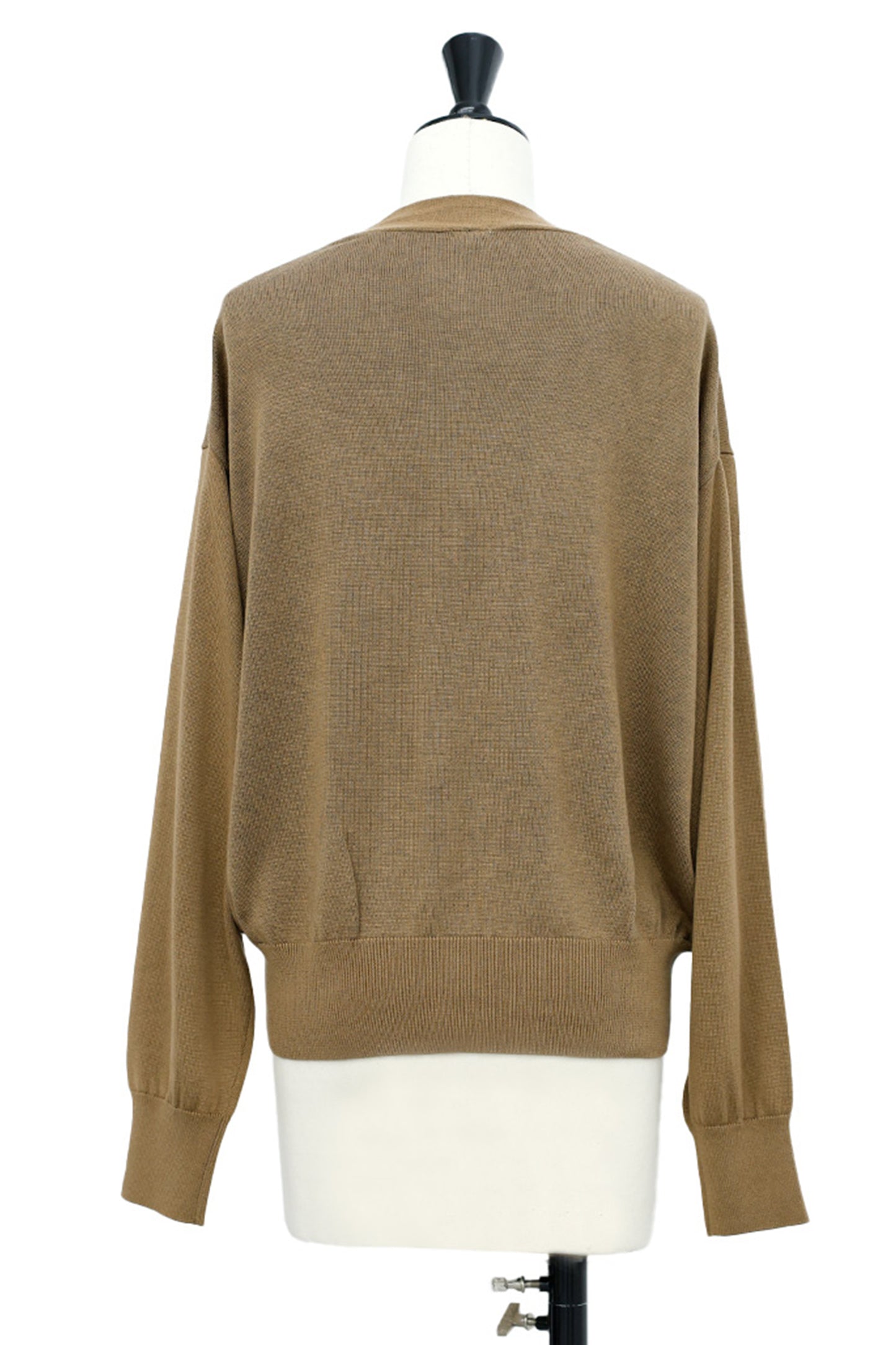 25AW Cardigan bicolore en soie et cachemire /CT25308