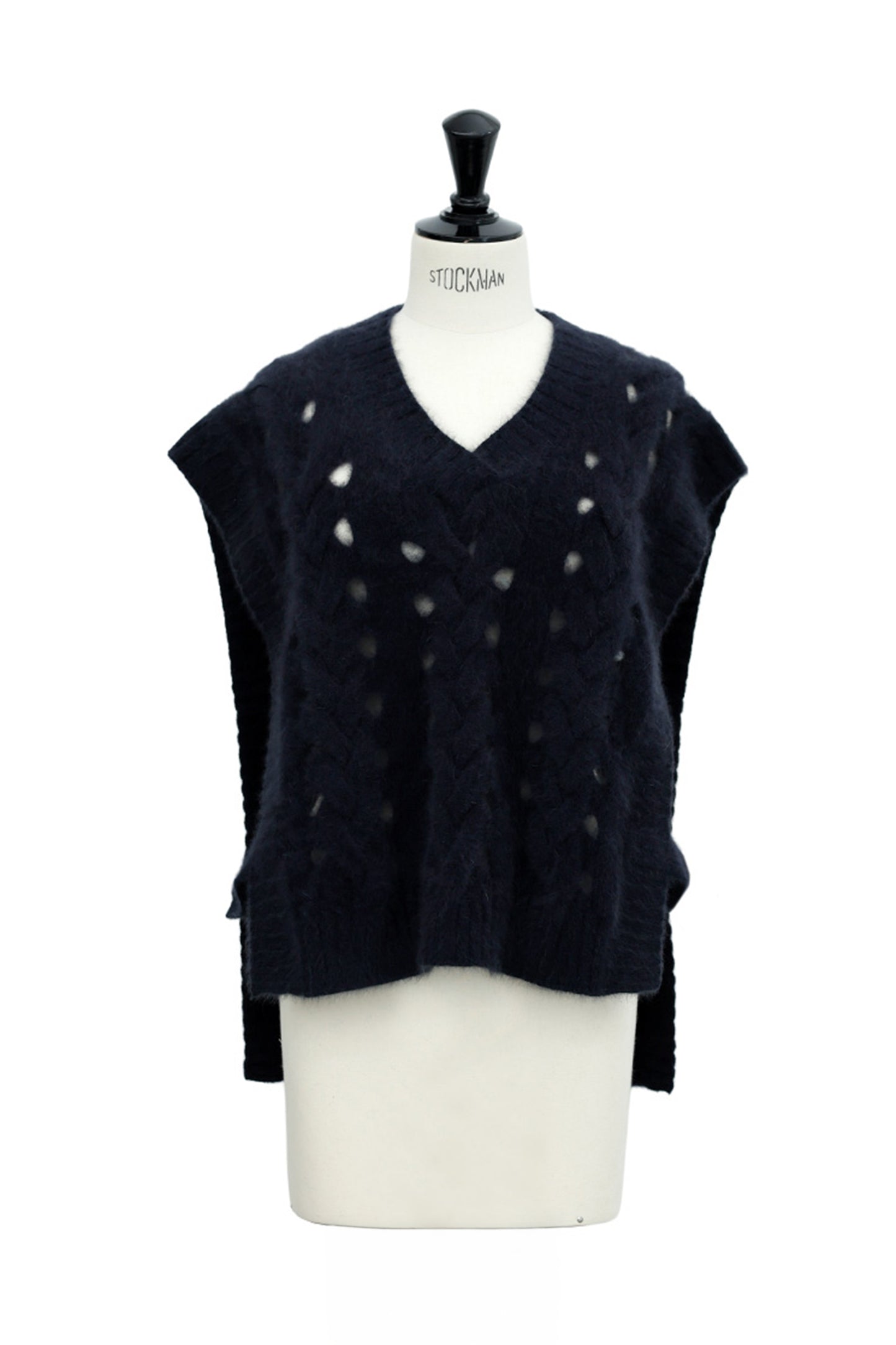 25AW raccoon fox cable vest /CT25319