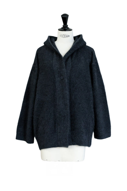 25AW Raccoon fox hooded cardigan /CT25328