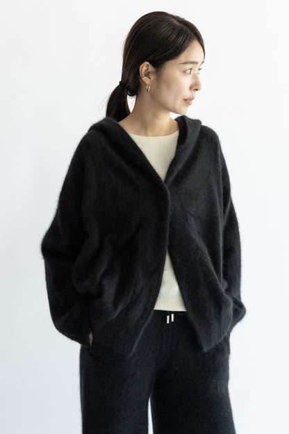 25AW Raccoon fox hooded cardigan /CT25328