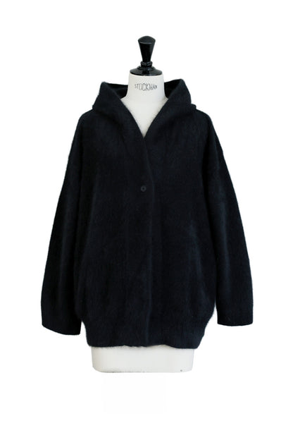 25AW Raccoon fox hooded cardigan /CT25328