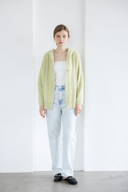 25AW Raccoon fox hooded cardigan /CT25328