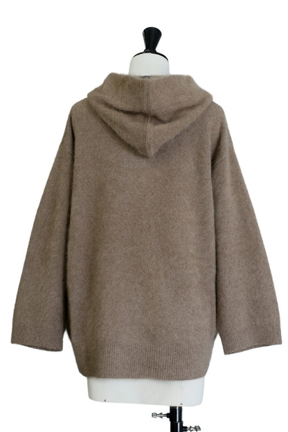 25AW Raccoon fox hooded cardigan /CT25328