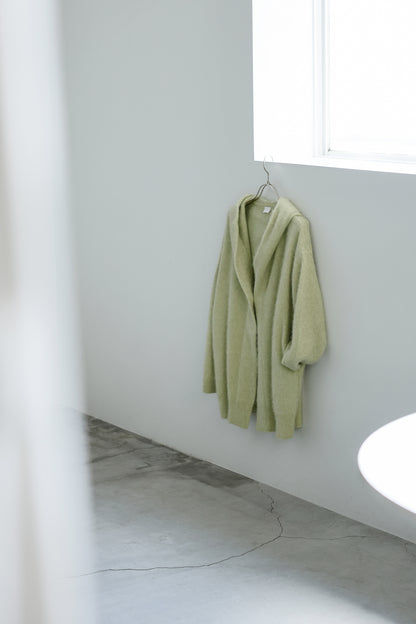 25AW Raccoon fox hooded cardigan /CT25328