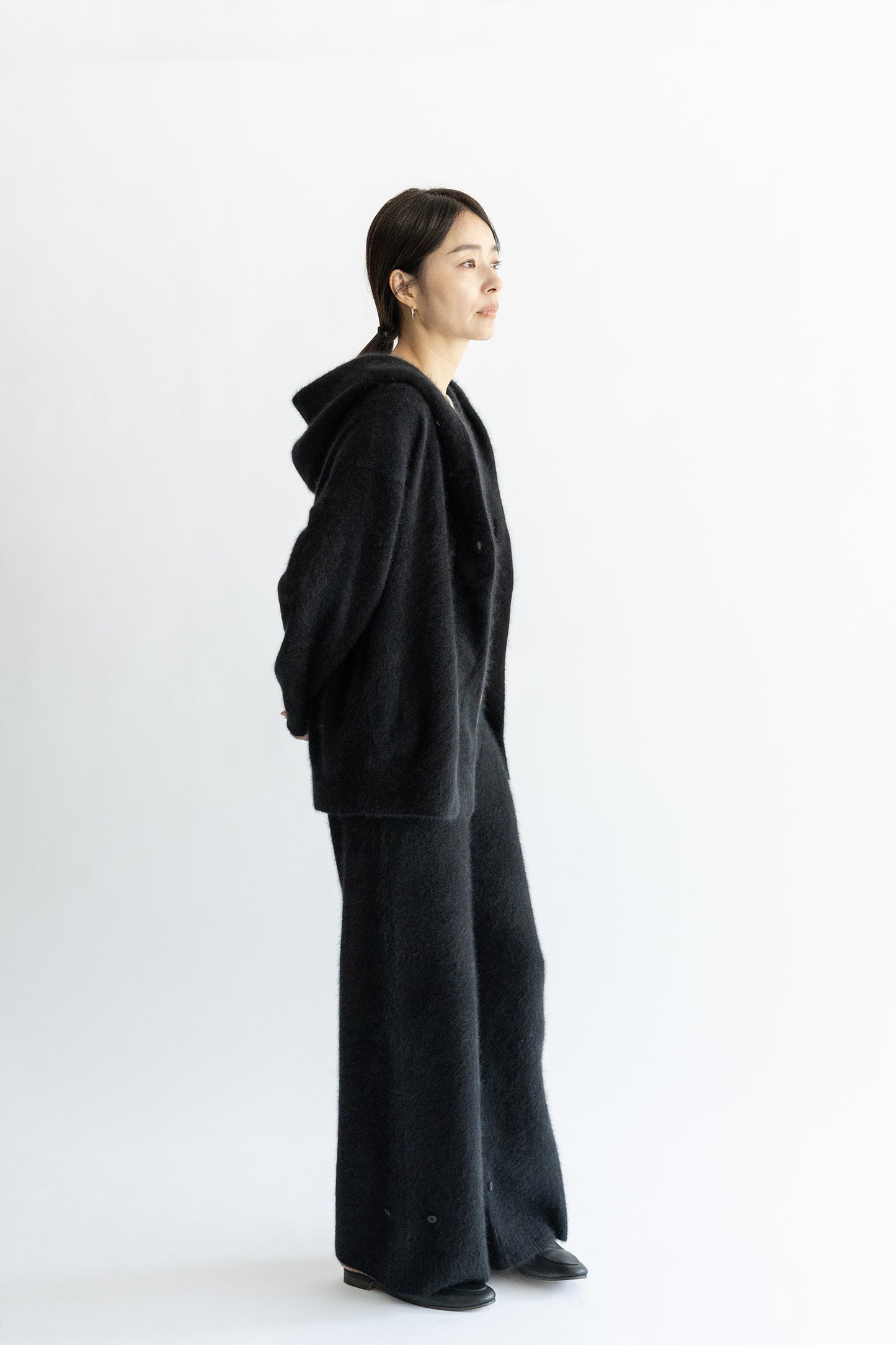 25AW Pantalon large en renard et raton laveur /CT25329