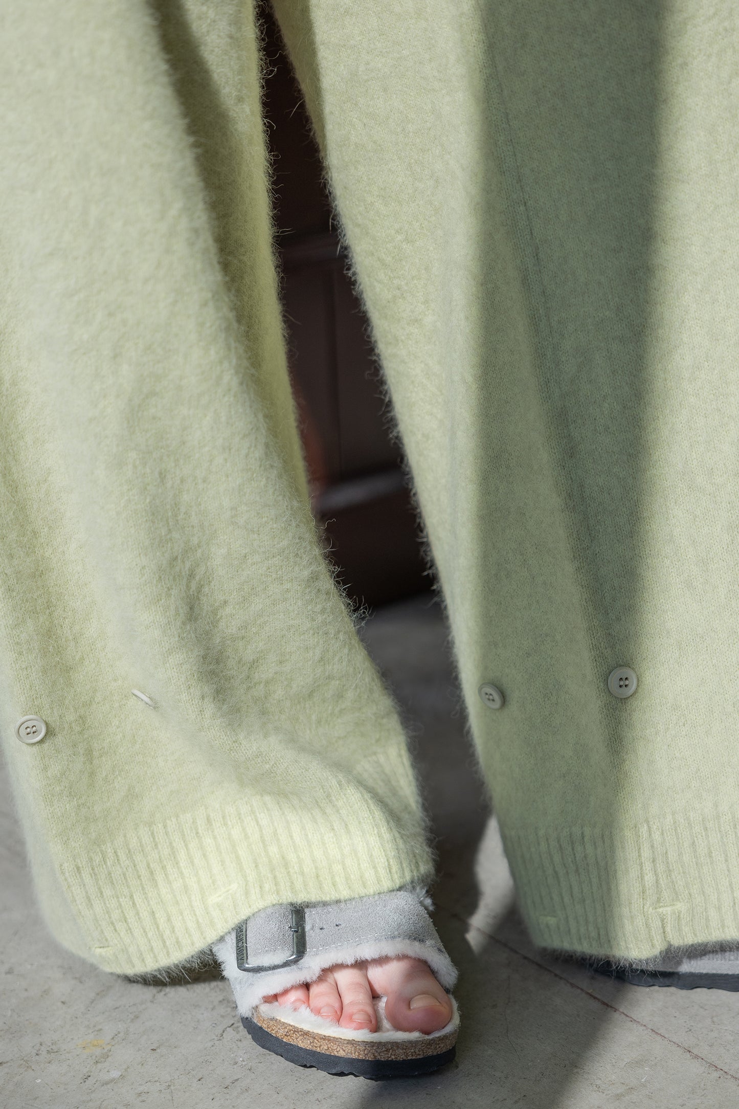 25AW Pantalon large en renard et raton laveur /CT25329