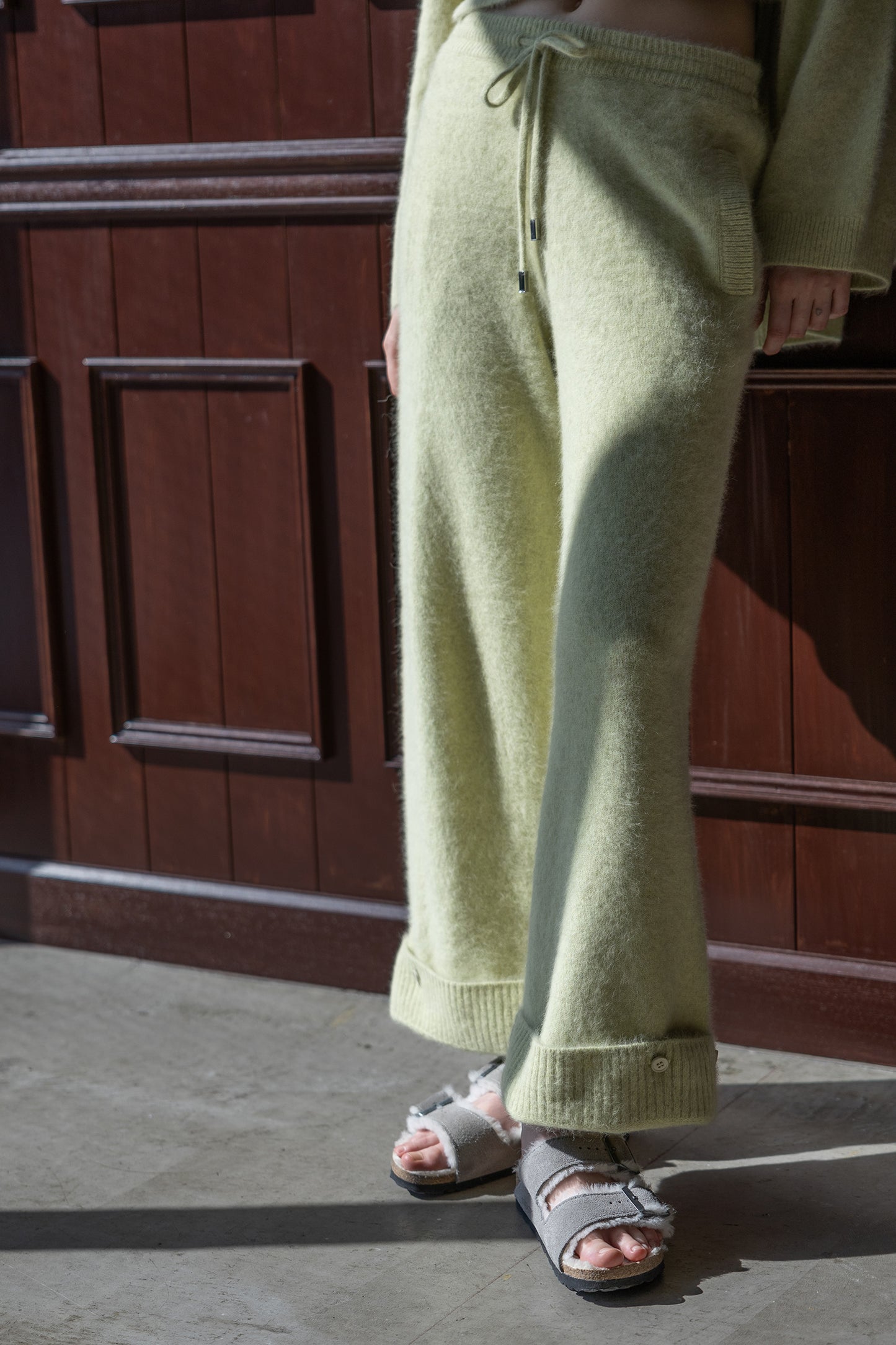 25AW Pantalon large en renard et raton laveur /CT25329