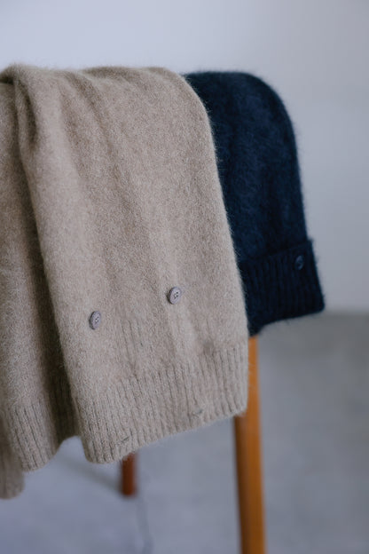 25AW Pantalon large en renard et raton laveur /CT25329