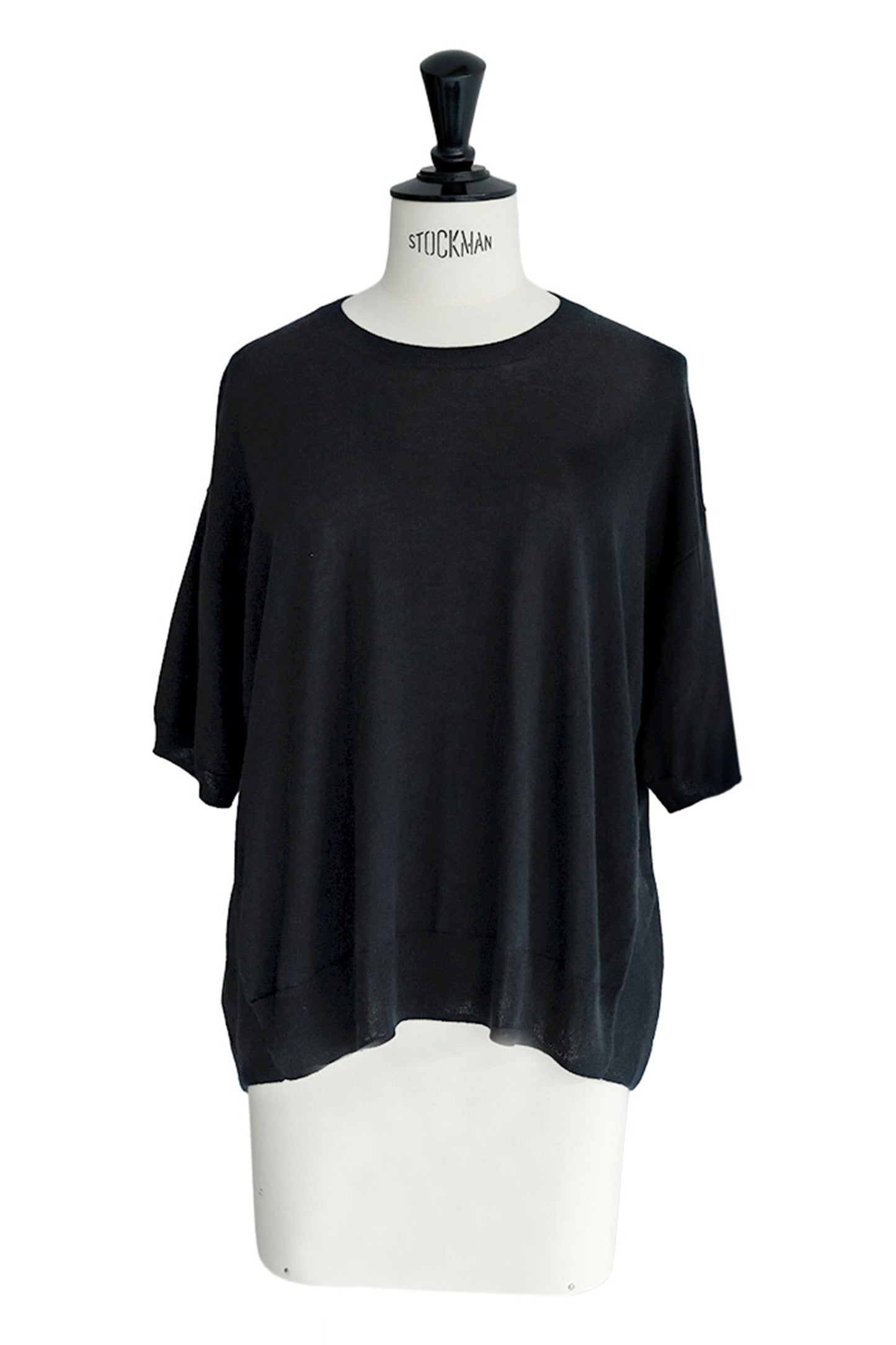 26capsule Pull à manches courtes en cachemire et soie /CT25331