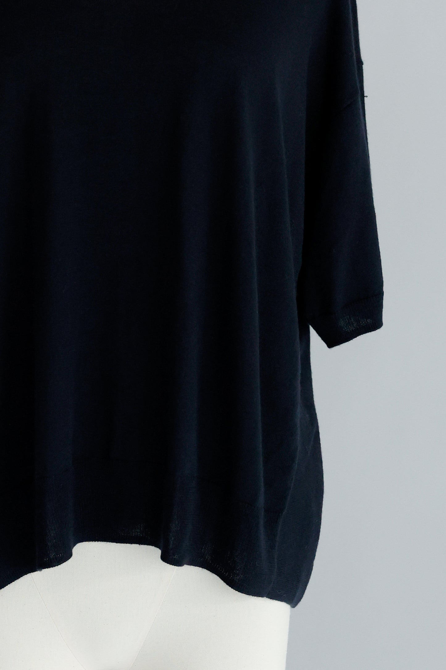 26capsule Pull à manches courtes en cachemire et soie /CT25331