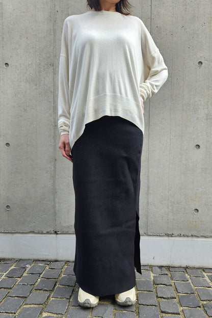 Pre-order/ 26capsule Silk cashmere oversized crew neck pullover /CT25332