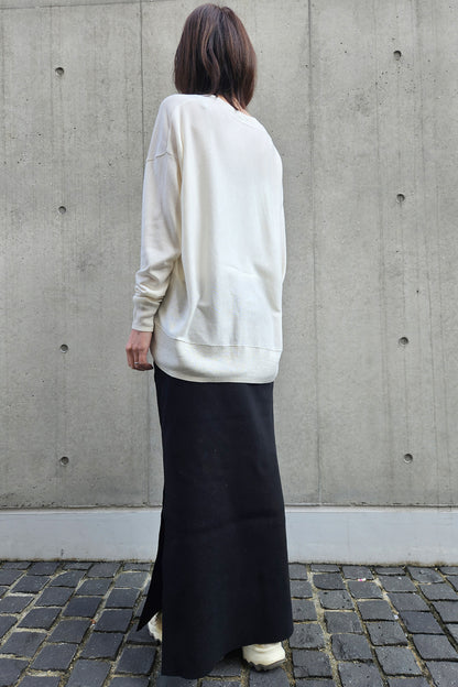 Pre-order/ 26capsule Silk cashmere oversized crew neck pullover /CT25332