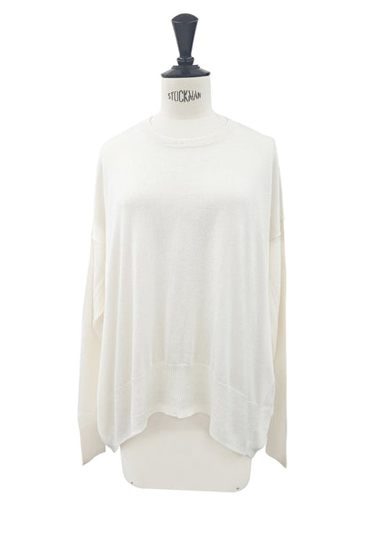 Pre-order/ 26capsule Silk cashmere oversized crew neck pullover /CT25332