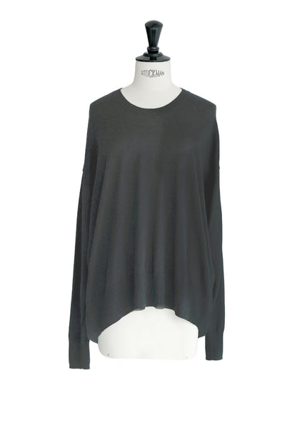 Pre-order/ 26capsule Silk cashmere oversized crew neck pullover /CT25332