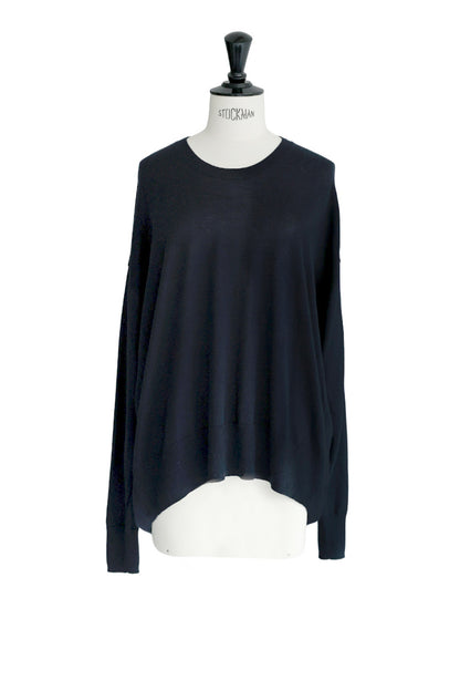 Pre-order/ 26capsule Silk cashmere oversized crew neck pullover /CT25332