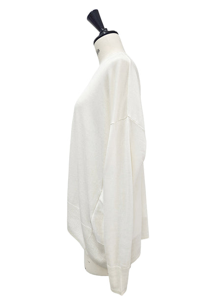 Pre-order/ 26capsule Silk cashmere oversized crew neck pullover /CT25332