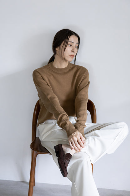 25AW Silk cashmere double face pullover /CT25392