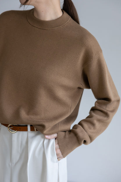 25AW Silk cashmere double face pullover /CT25392