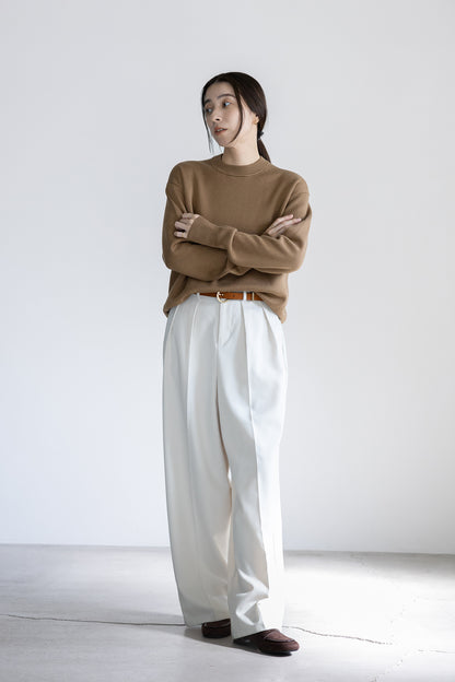 25AW Silk cashmere double face pullover /CT25392