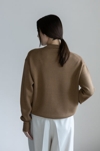 25AW Silk cashmere double face pullover /CT25392