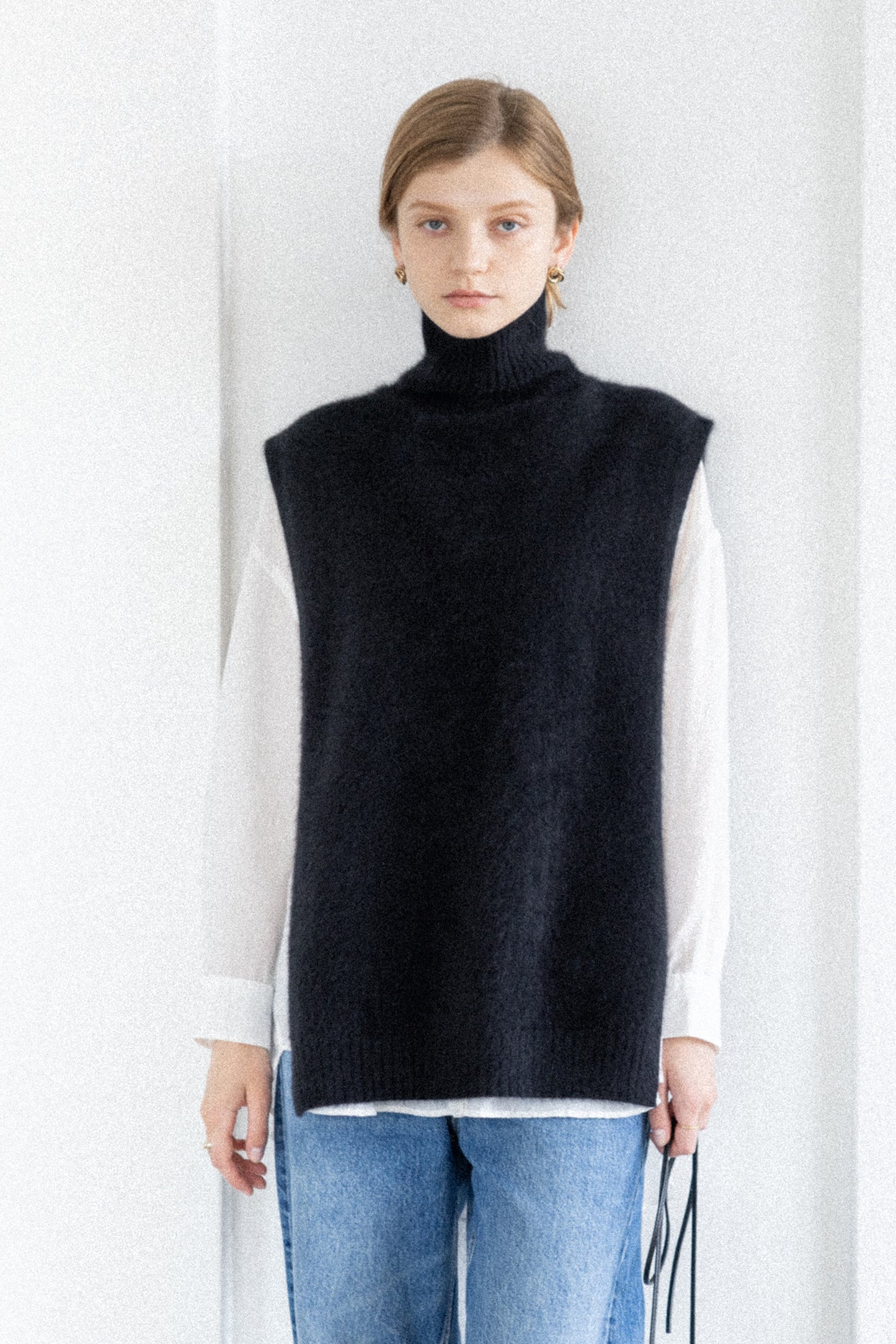 Pre-order/ 26capsule Fox csahmere turtle vest /CT26101